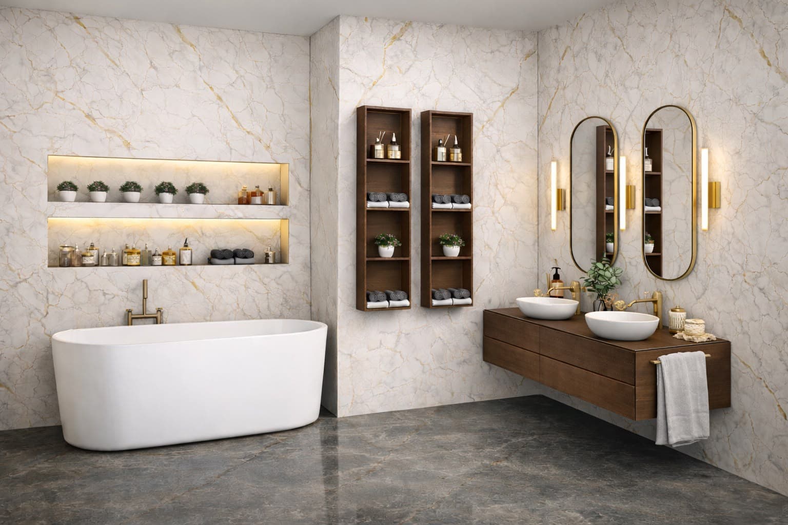 Marble Master Bathroom