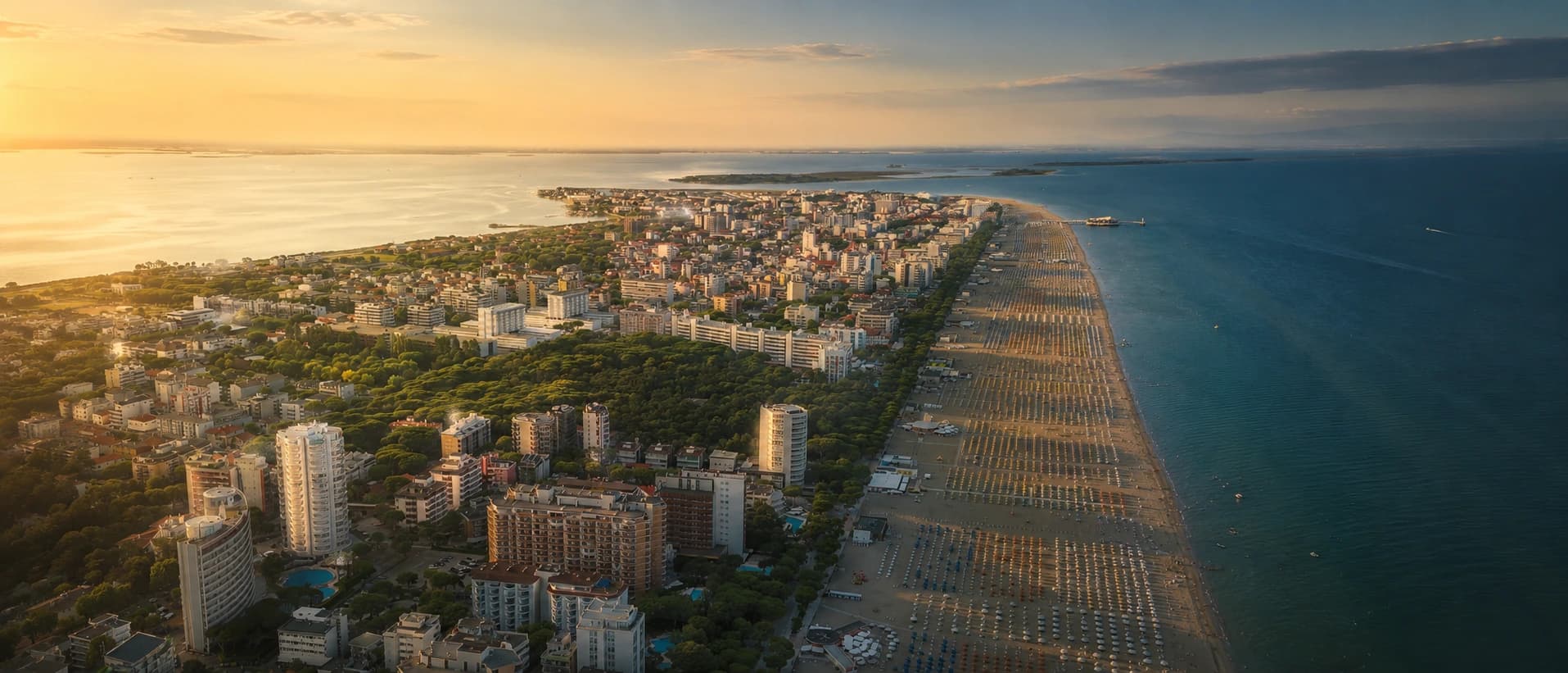 Lignano Coastline and Pinewoods